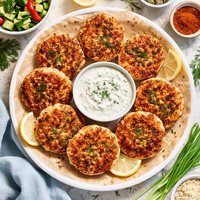 Salmon Cakes with Dill Sauce