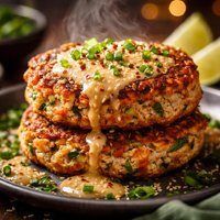 Salmon Cakes with Ginger Sesame Sauce