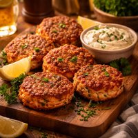 Salmon Cakes with Lemon Herb Mayonnaise