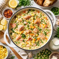 Salmon Chowder to Empty the Crisper