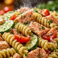 Salmon Dill Pasta Salad
