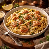 Salmon Fettuccine