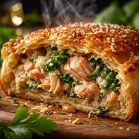 Salmon Herb Pie