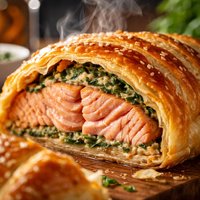 Salmon in a Jacket Puff Pastry