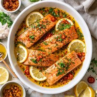 Salmon in a Spicy Lemon Marinade