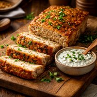 Salmon Loaf with Cucumber Dressing