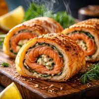 Salmon Orange Pinwheels