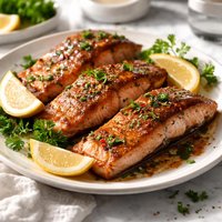 Salmon with Brown Sugar Glaze