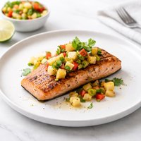 Salmon with Fresh Pineapple Salsa
