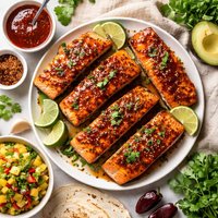 Salmon with Maple Chipotle Sauce