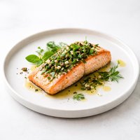 Salmon with Olive Oil Herbs