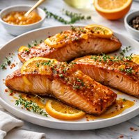 Salmon with Orange Marmalade