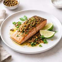 Salmon with Pepita Lime Butter