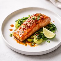 Salmon with Sweet Chili Glaze