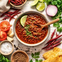 Salsa De Chiles De Arbol Red Hot