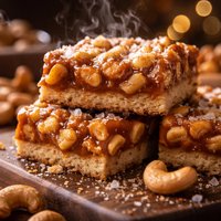 Salted Caramel Cashew Bars