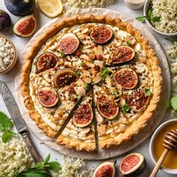 Sambocade Medieval Elderflower Cream Cheese Tart