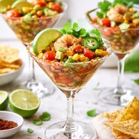 Santa Fe Shrimp Martini Cocktails