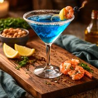 Sapphire Sea Martini