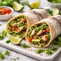 Sassy Chicken Wraps W Cilantro Pesto