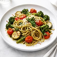 Sassy Pesto Pasta and Veggies