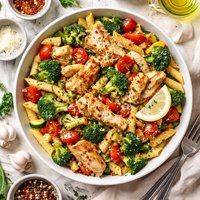 Satisfying Chicken Veggies Pasta