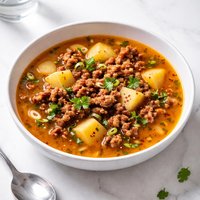 Satisfying Potato Chorizo Soup