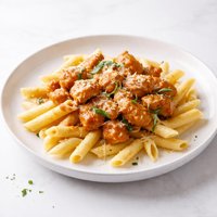Saucy Chicken Over Penne
