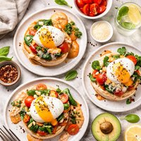 Saucy Eggs with English Muffins