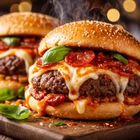 Saucy Pizza Burgers