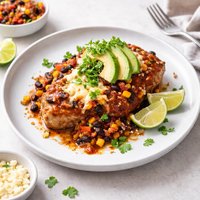 Saucy Salsa Baked Pork Chops with a Twist