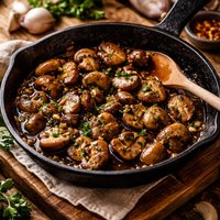 Saucy Skillet Mushrooms