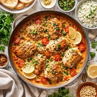 Saudi Tahini Tomato Chicken