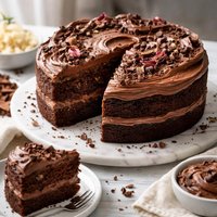 Sauerkraut Surprise Cake and Sour Cream Chocolate Frosting