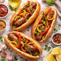 Sausage and Bell Pepper Sandwiches