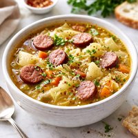 Sausage and Cabbage Soup for the Crock Pot