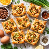 Sausage and Cheese Egg Puffs