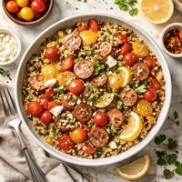 Sausage and Cherry Tomato Quinoa