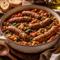 Sausage and Chickpea Casserole