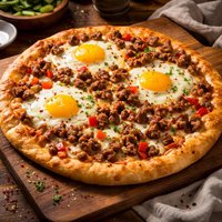 Sausage and Egg Breakfast Pizza