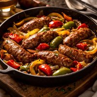 Sausage and Peppers in the Oven