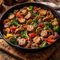 Sausage and Vegetable Stir-Fry