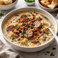 Sausage and Wild Rice Chowder