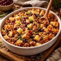 Sausage Apple and Cranberry Stuffing