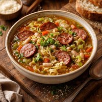 Sausage Bean and Cabbage Soup