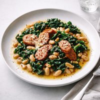 Sausage Beans and Greens