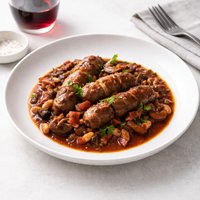 Sausage Casserole with Red Wine