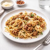 Sausage Cauliflower Spaghetti