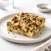 Sausage Egg and Sun Dried Tomato Casserole