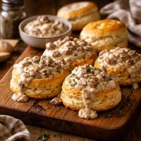Sausage Gravy Biscuits